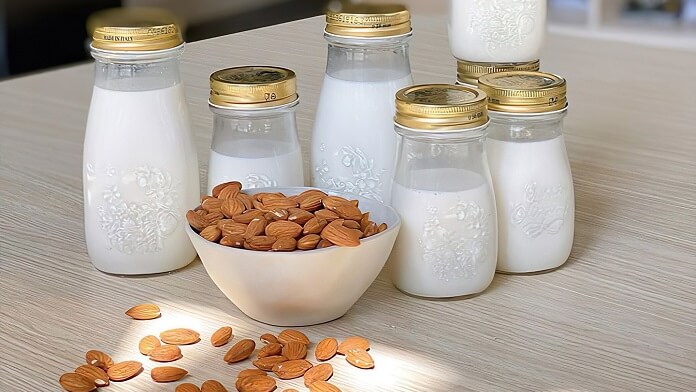 lapte de migdale vegetal