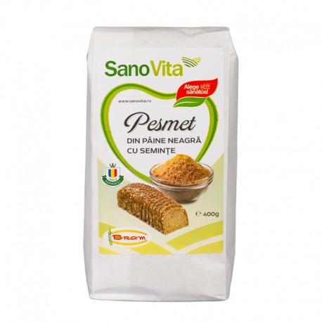PESMET DIN FAINA NEAGRA CU SEMINTE 400G
